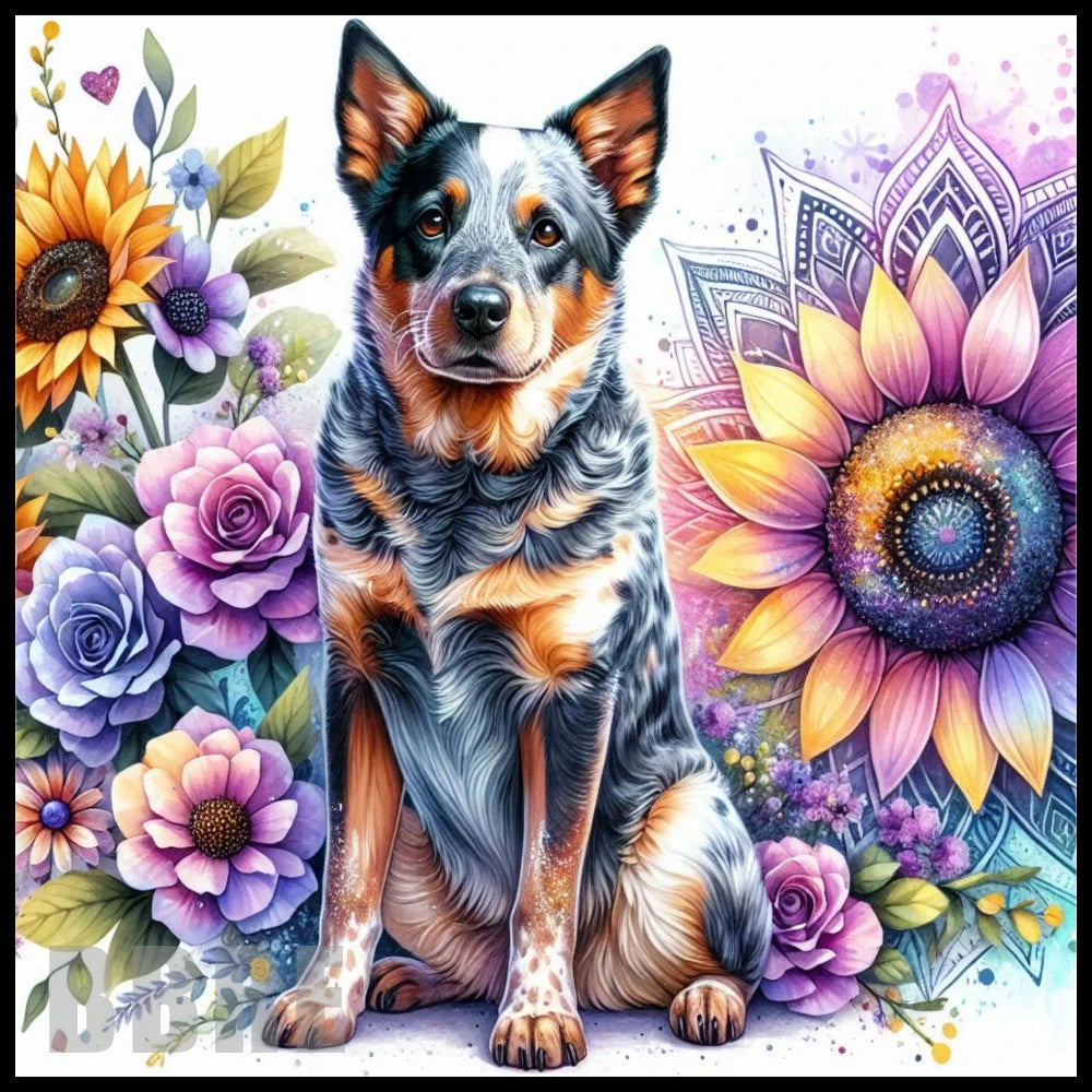 Floral Dog 5 20 OZ Sublimation Wrap