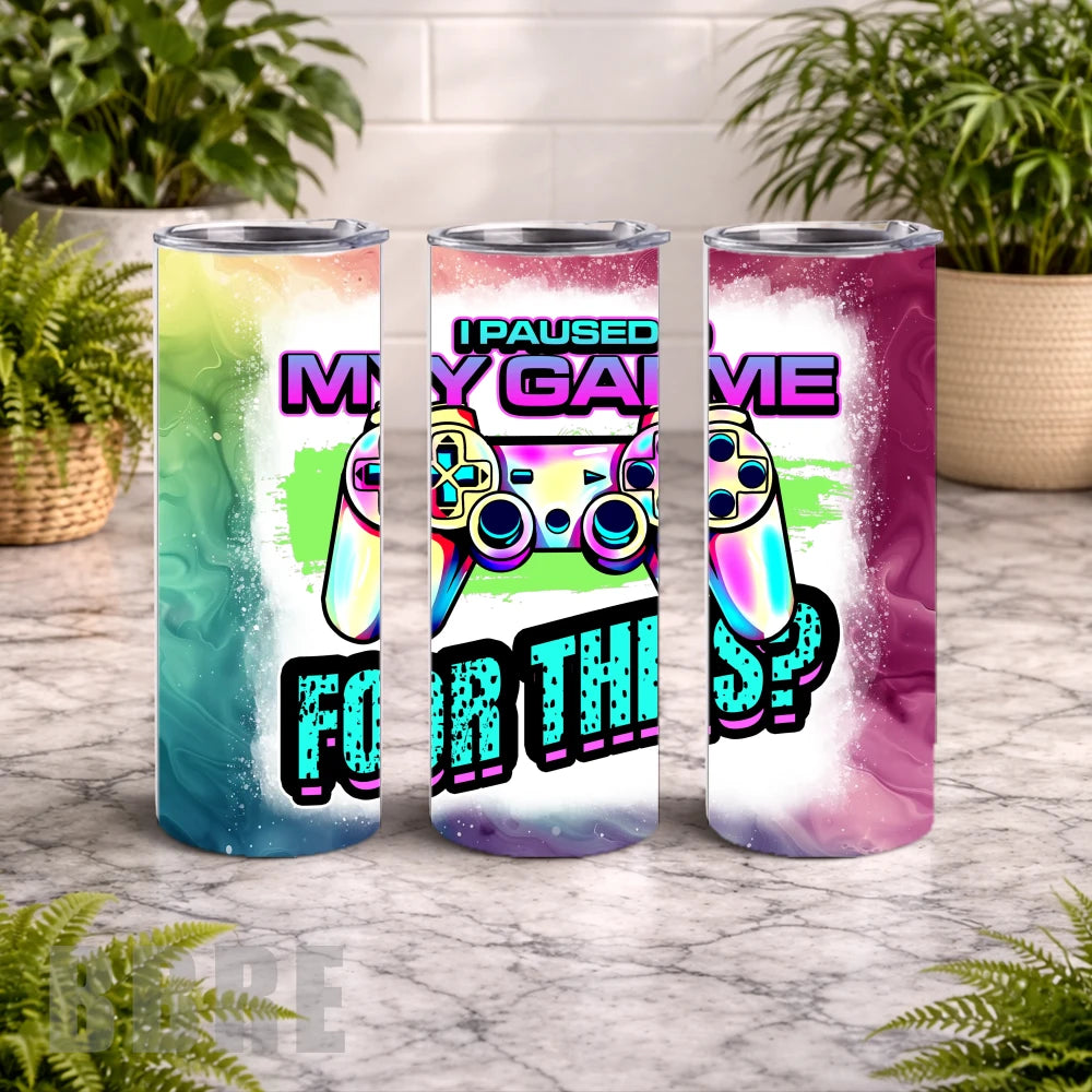 Game Controller 20 OZ Wrap Mockup