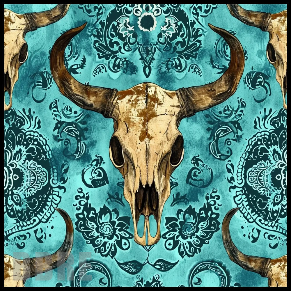 Bull Skull 4 20 OZ Sublimation Wrap