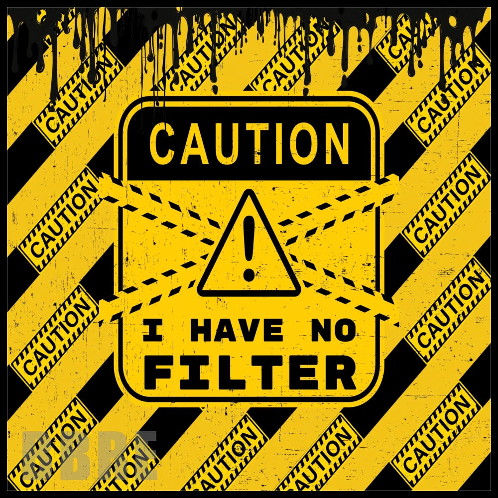 Caution Filter 2 20 OZ Sublimation Wrap