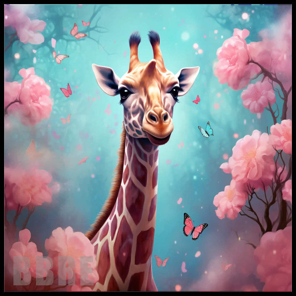 Giraffe Blossom 20 OZ Sublimation Wrap