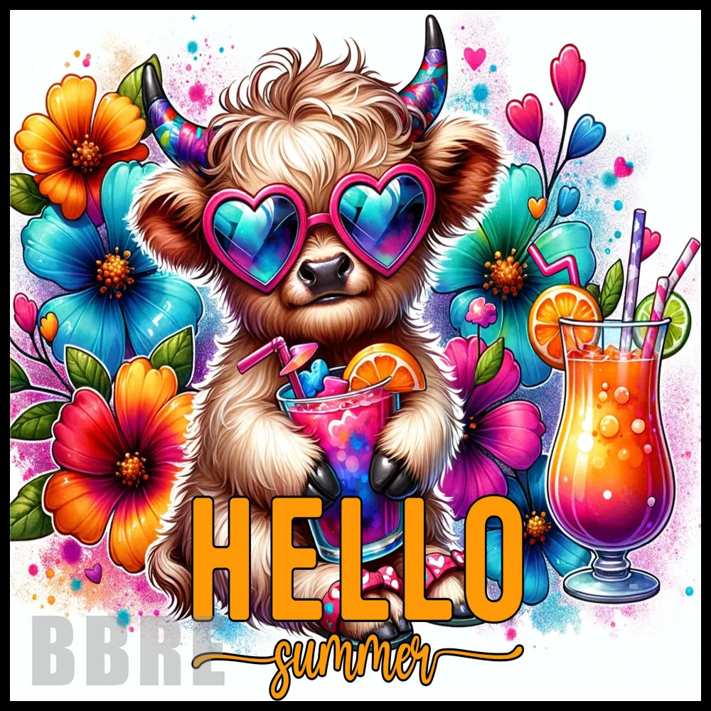 Summer Cow 20 OZ Sublimation Wrap