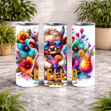 Summer Cow 20 OZ Wrap Mockup