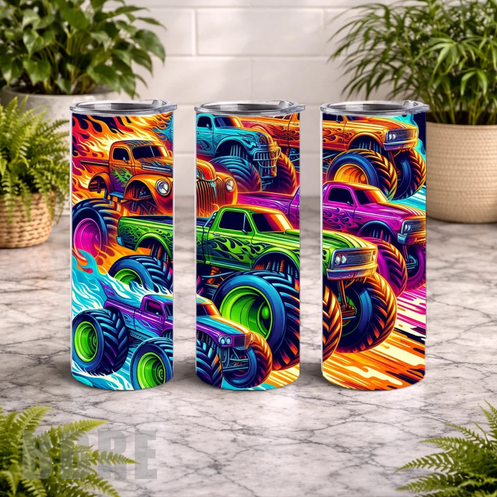 Monster Truck 8 20 OZ Wrap Mockup