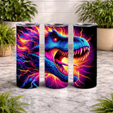 Electric T-rex 20 OZ Wrap Mockup