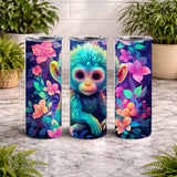 Colorful Monkey 20 OZ Wrap Mockup