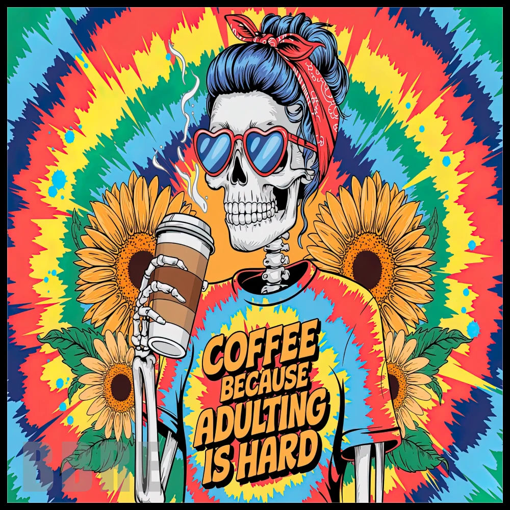 Coffee Skull 20 OZ Sublimation Wrap