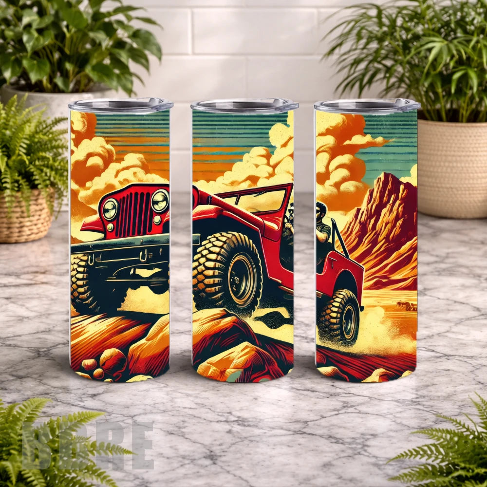 Desert Adventure 20 OZ Wrap Mockup