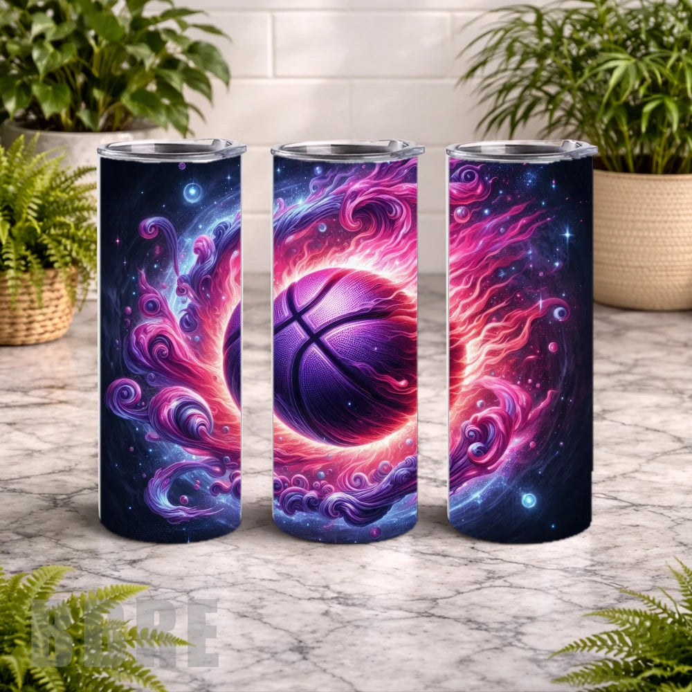 Cosmic Basketball 20 OZ Wrap Mockup