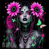 Floral Skull 40 20 OZ Sublimation Wrap