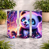 Cute Panda 2 20 OZ Wrap Mockup