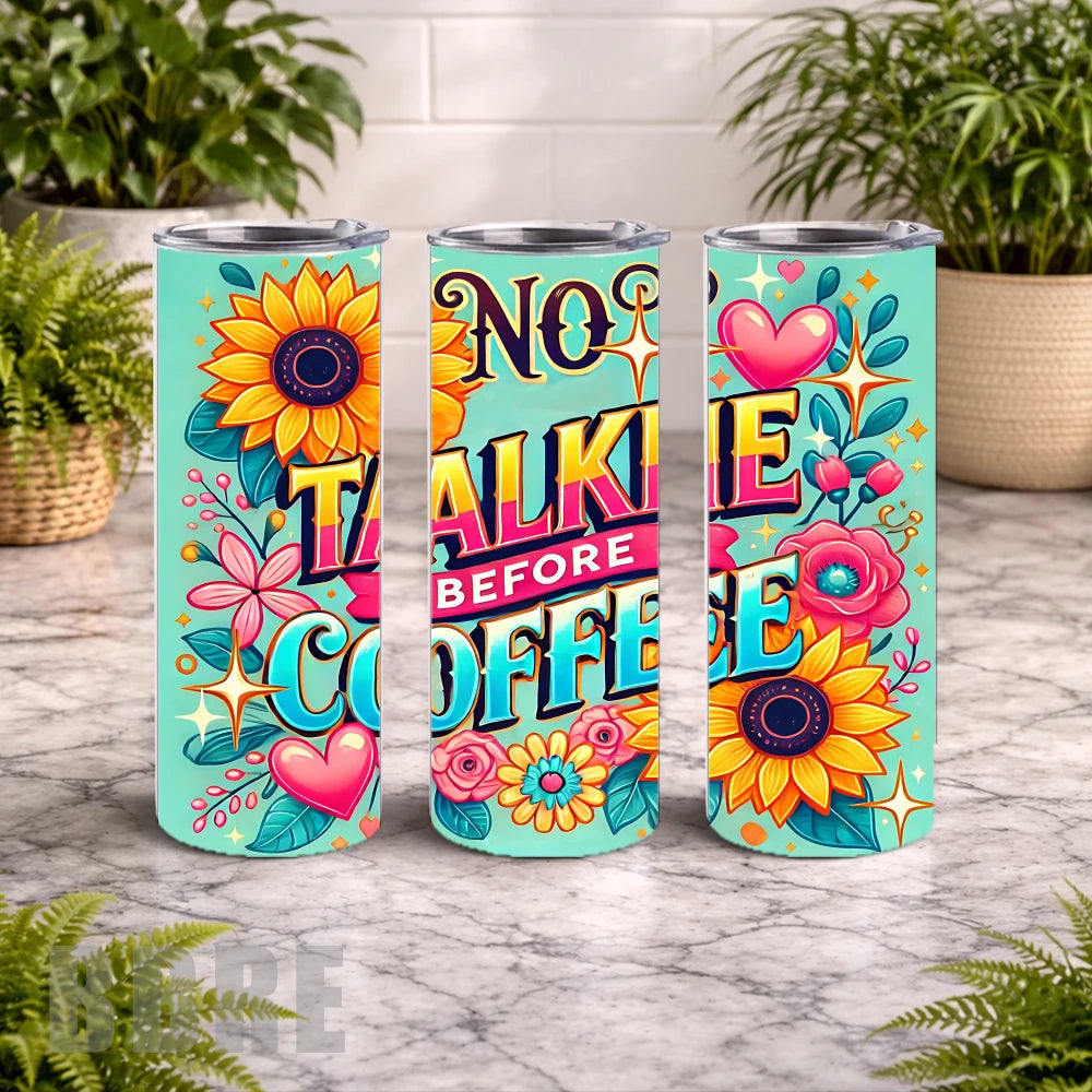 Coffee Quote 20 OZ Wrap Mockup