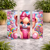 Candy Bear 20 OZ Wrap Mockup