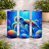 Ocean Turtle 6 20 OZ Wrap Mockup