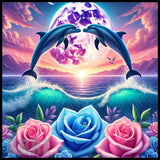 Dolphin Sunset 3 20 OZ Sublimation Wrap