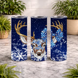 Floral Deer 20 OZ Wrap Mockup