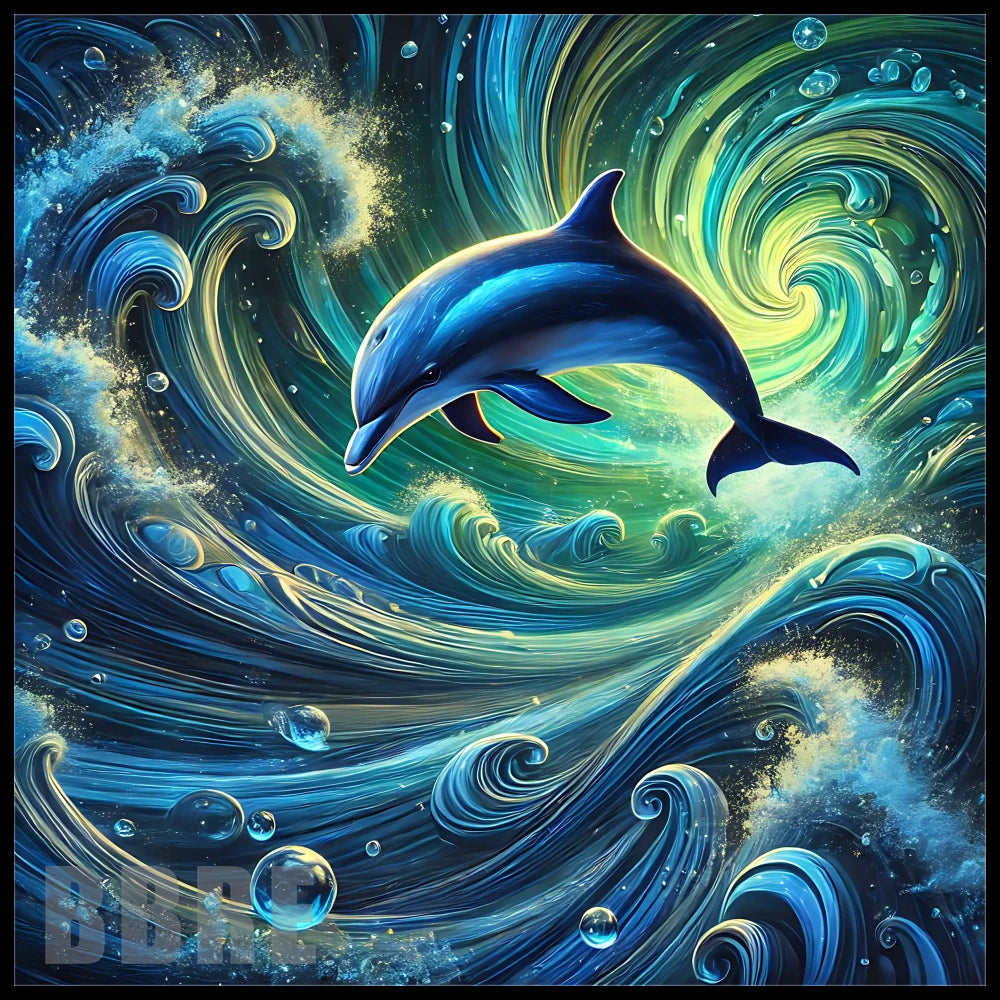 Dolphin Waves 5 20 OZ Sublimation Wrap