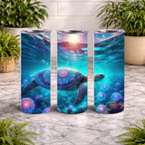 Colorful Turtle 11 20 OZ Wrap Mockup