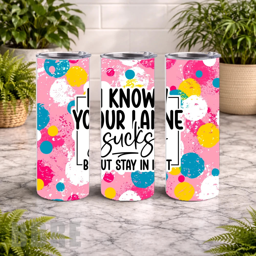 Colorful Quote 20 OZ Wrap Mockup