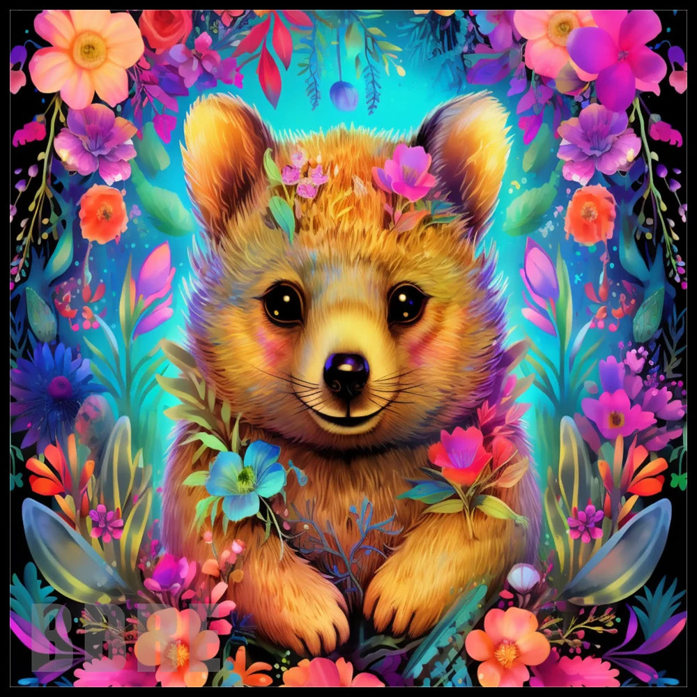 Floral Bear 2 20 OZ Sublimation Wrap