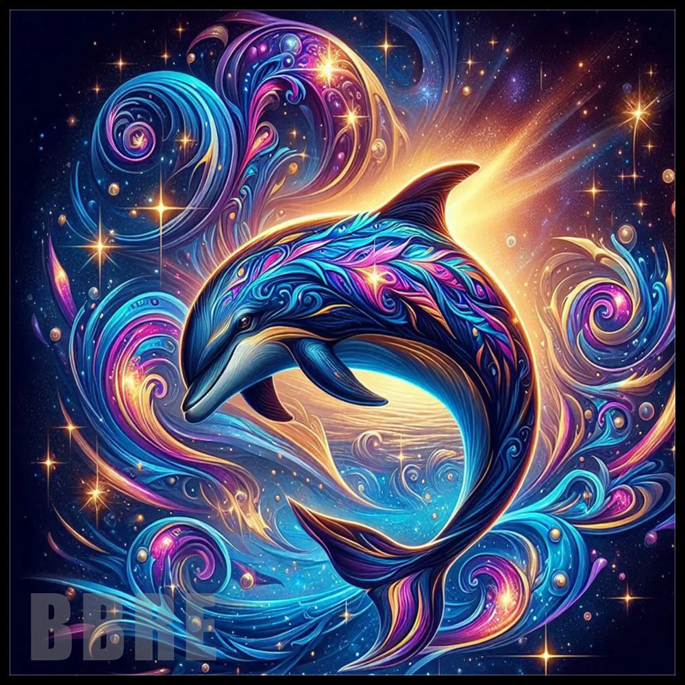 Dolphin Swirl 20 OZ Sublimation Wrap