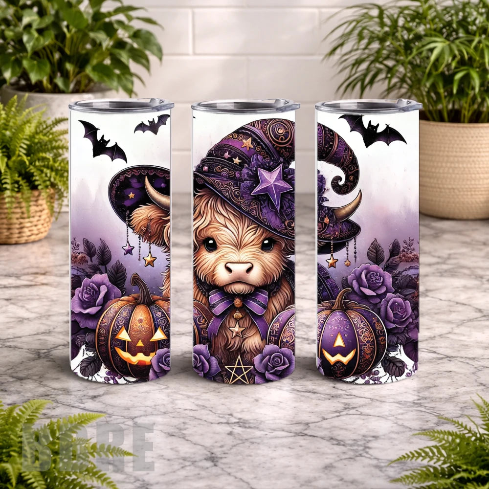 Halloween Cow 3 20 OZ Wrap Mockup