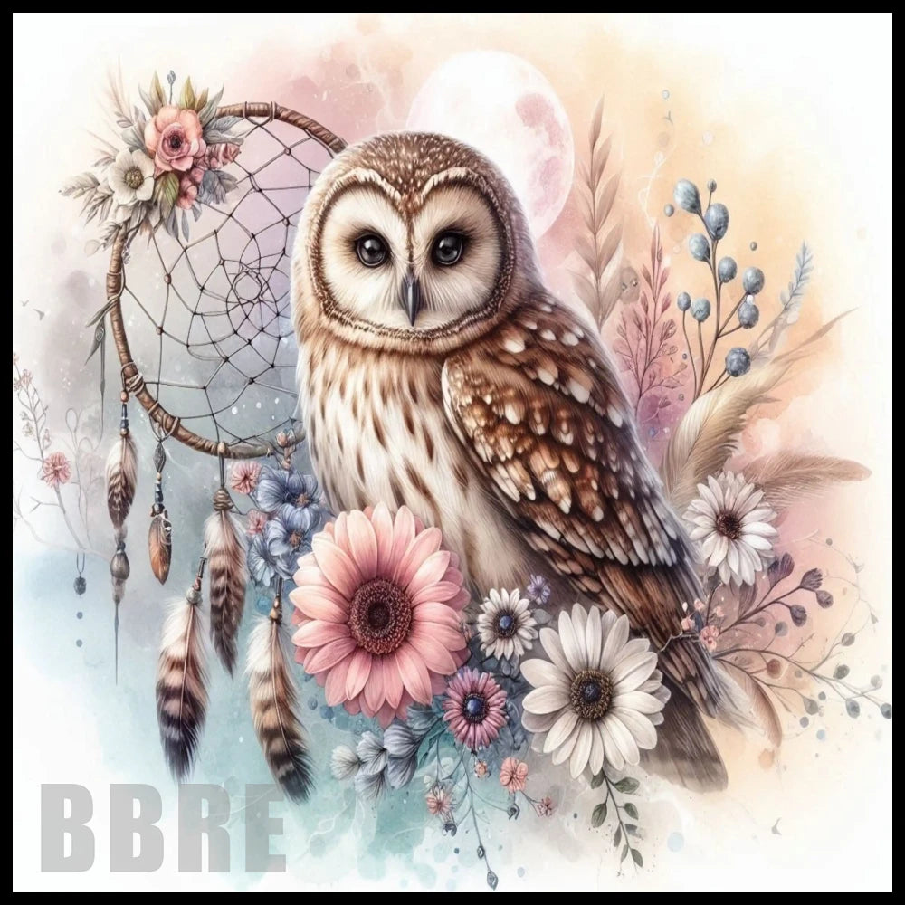 Owl Dreamcatcher 5 20 OZ Sublimation Wrap