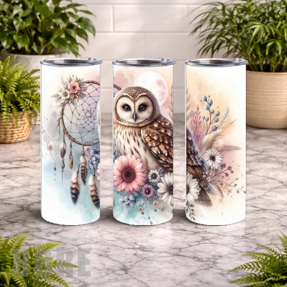 Owl Dreamcatcher 5 20 OZ Wrap Mockup