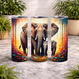 Elephant Family 4 20 OZ Wrap Mockup