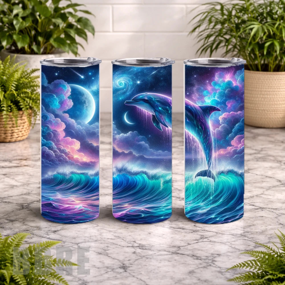 Cosmic Dolphin 5 20 OZ Wrap Mockup