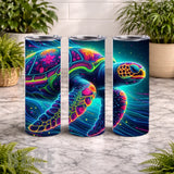Neon Turtle 2 20 OZ Wrap Mockup