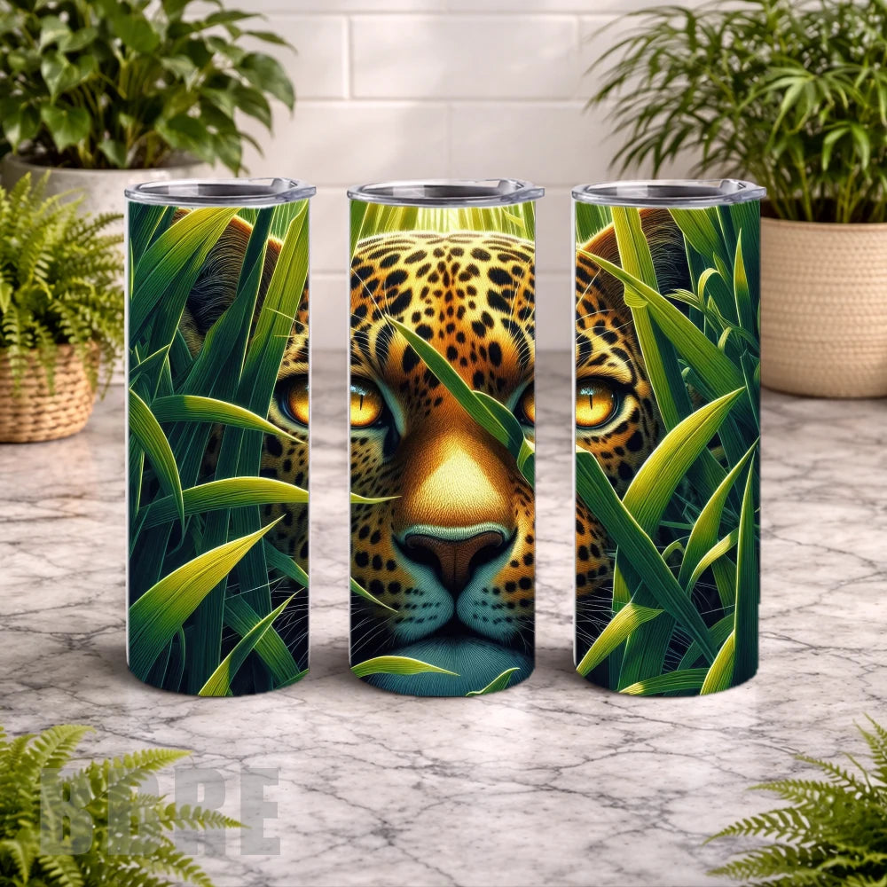 Leopard Eyes 20 OZ Wrap Mockup