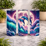 Dolphin Waves 7 20 OZ Wrap Mockup