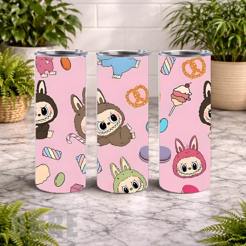 Cute Monsters 20 OZ Wrap Mockup