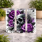 Gothic Skull 3 20 OZ Wrap Mockup