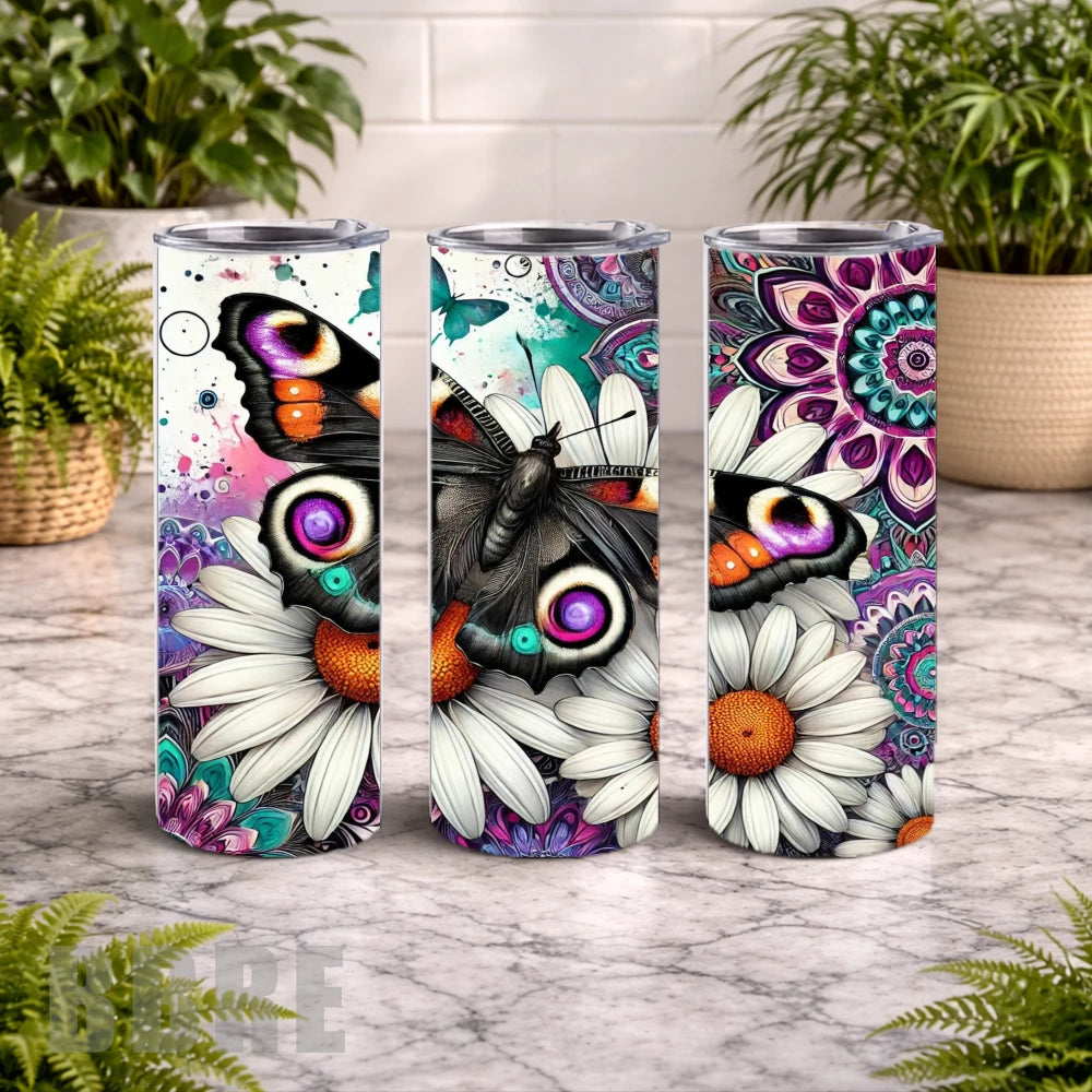Butterfly Blossom 23 20 OZ Wrap Mockup