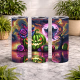 Halloween Pumpkin 20 OZ Wrap Mockup