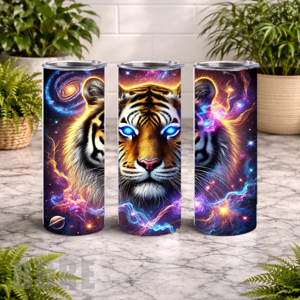 Cosmic Tiger 3 20 OZ Wrap Mockup