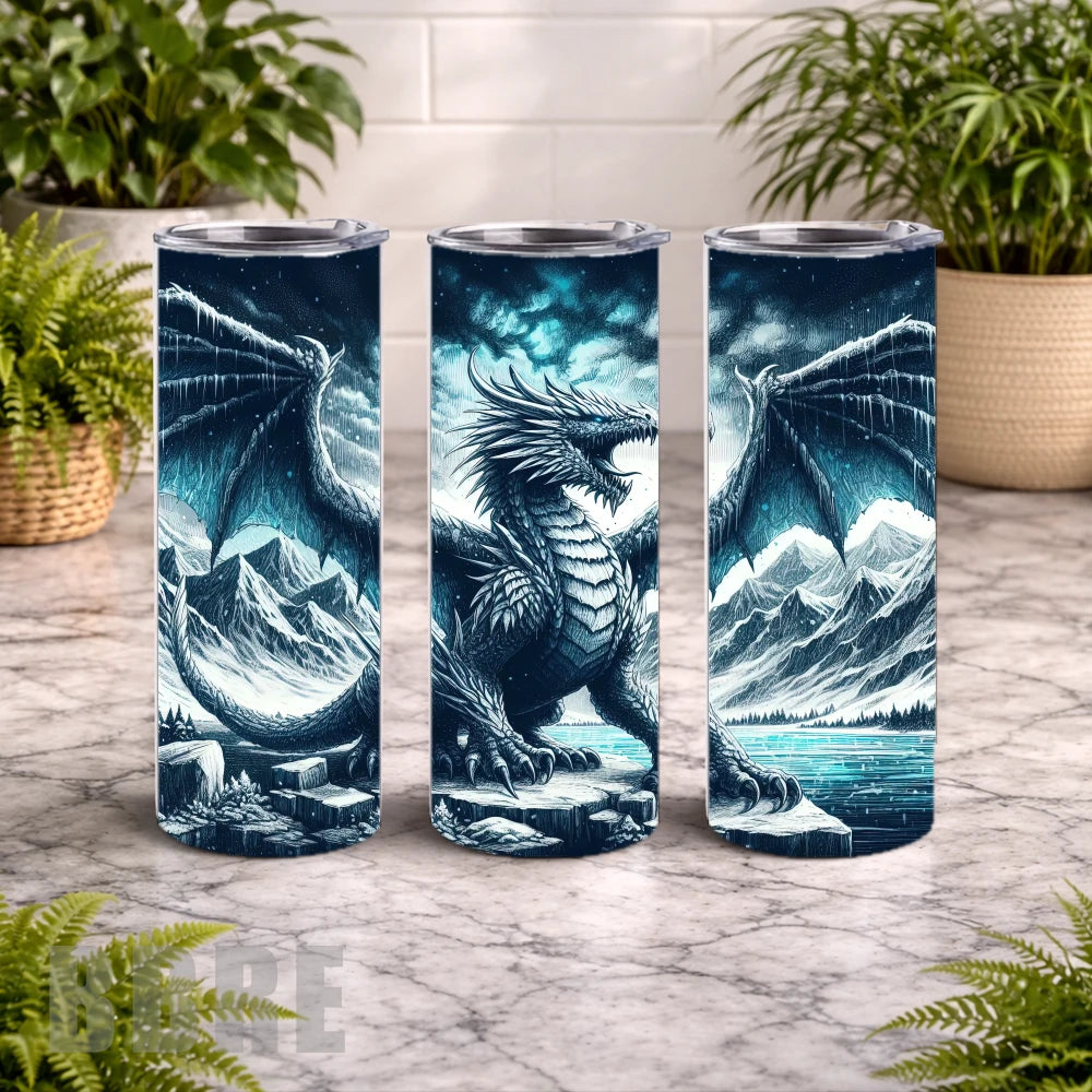 Frost Dragon 2 20 OZ Wrap Mockup