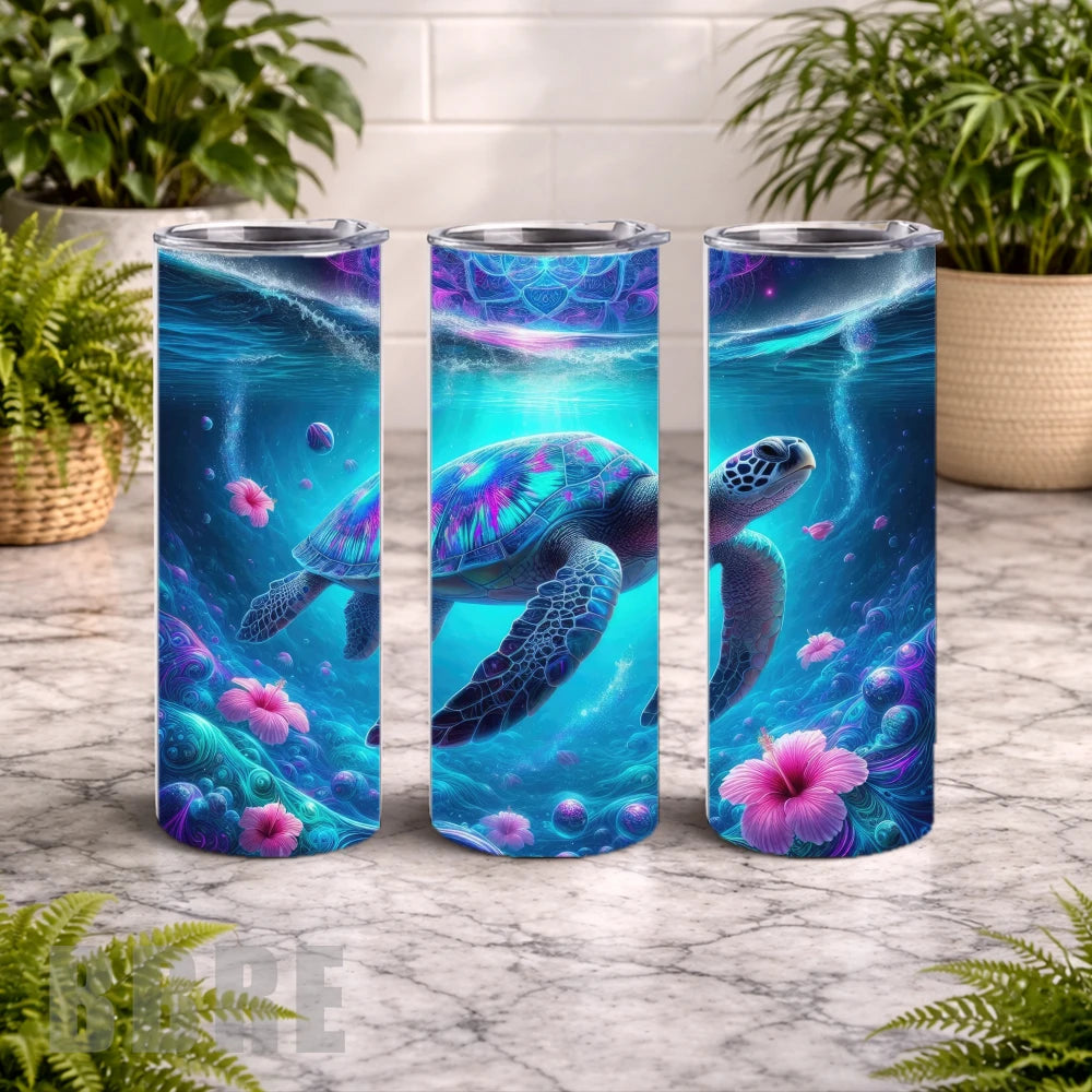 Ocean Turtle 13 20 OZ Wrap Mockup