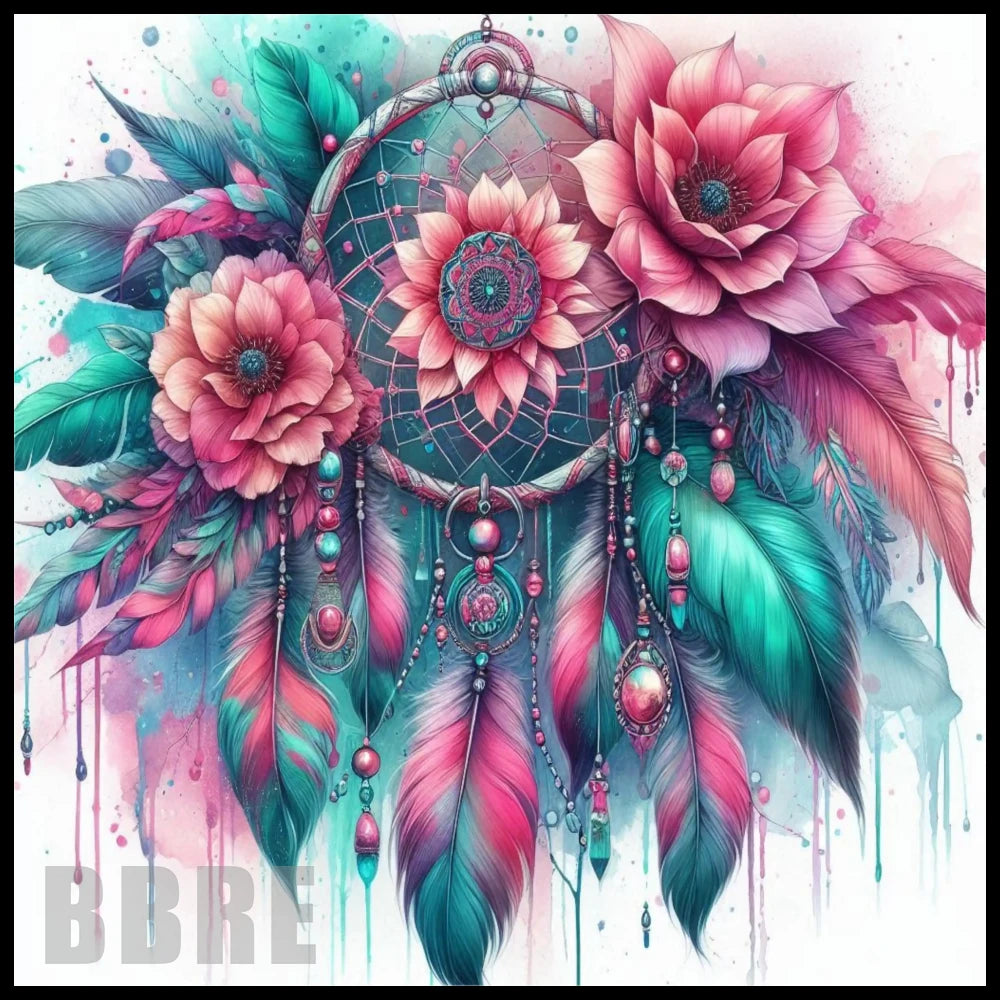 Dreamcatcher Floral 5 20 OZ Sublimation Wrap