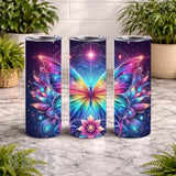 Colorful Butterfly 7 20 OZ Wrap Mockup