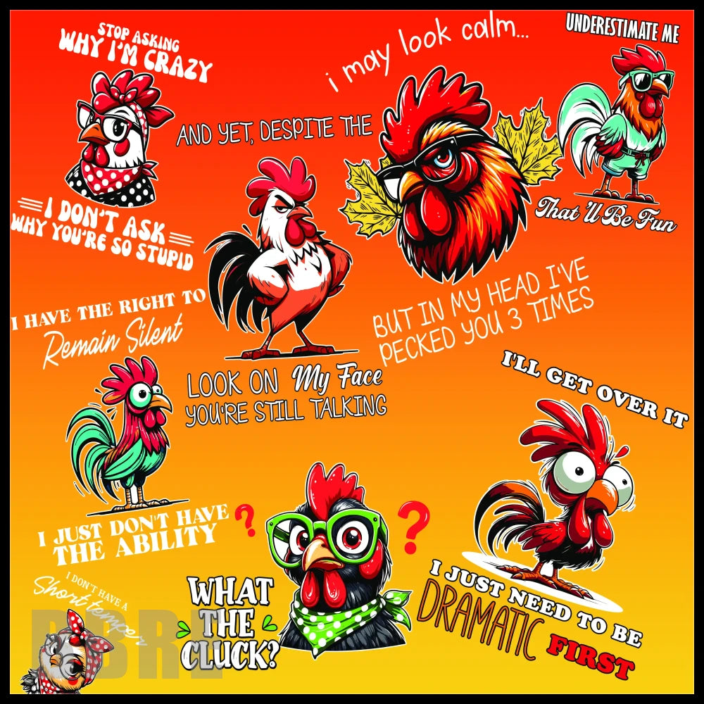 Funny Roosters 20 OZ Sublimation Wrap
