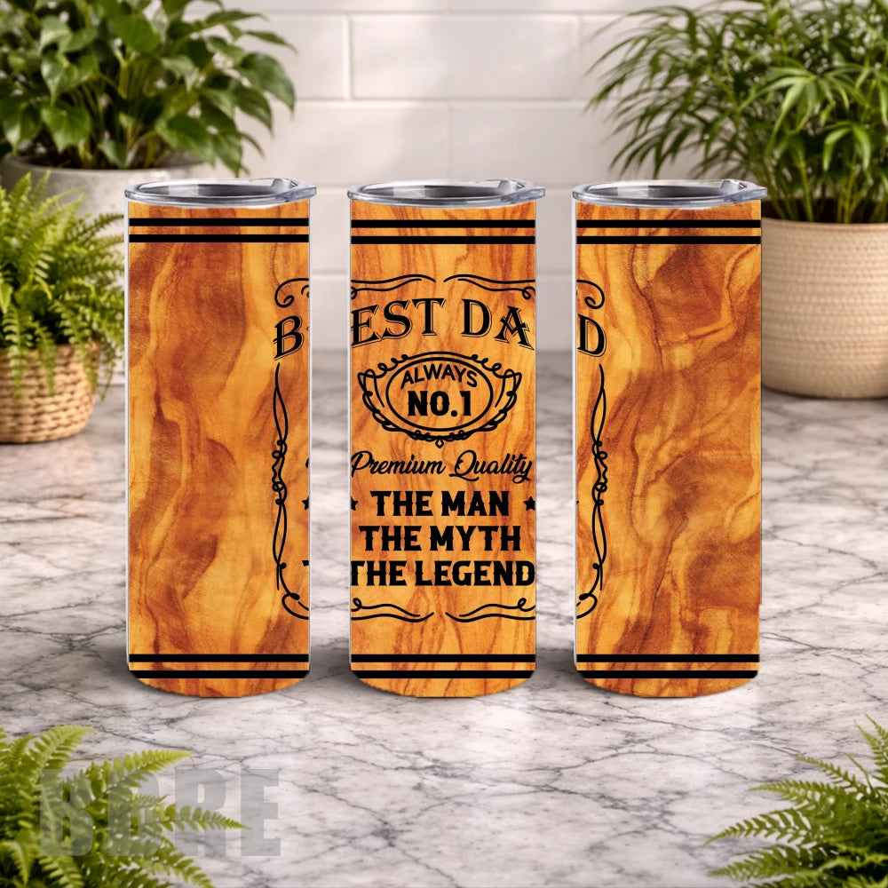 Best Dad 7 20 OZ Wrap Mockup