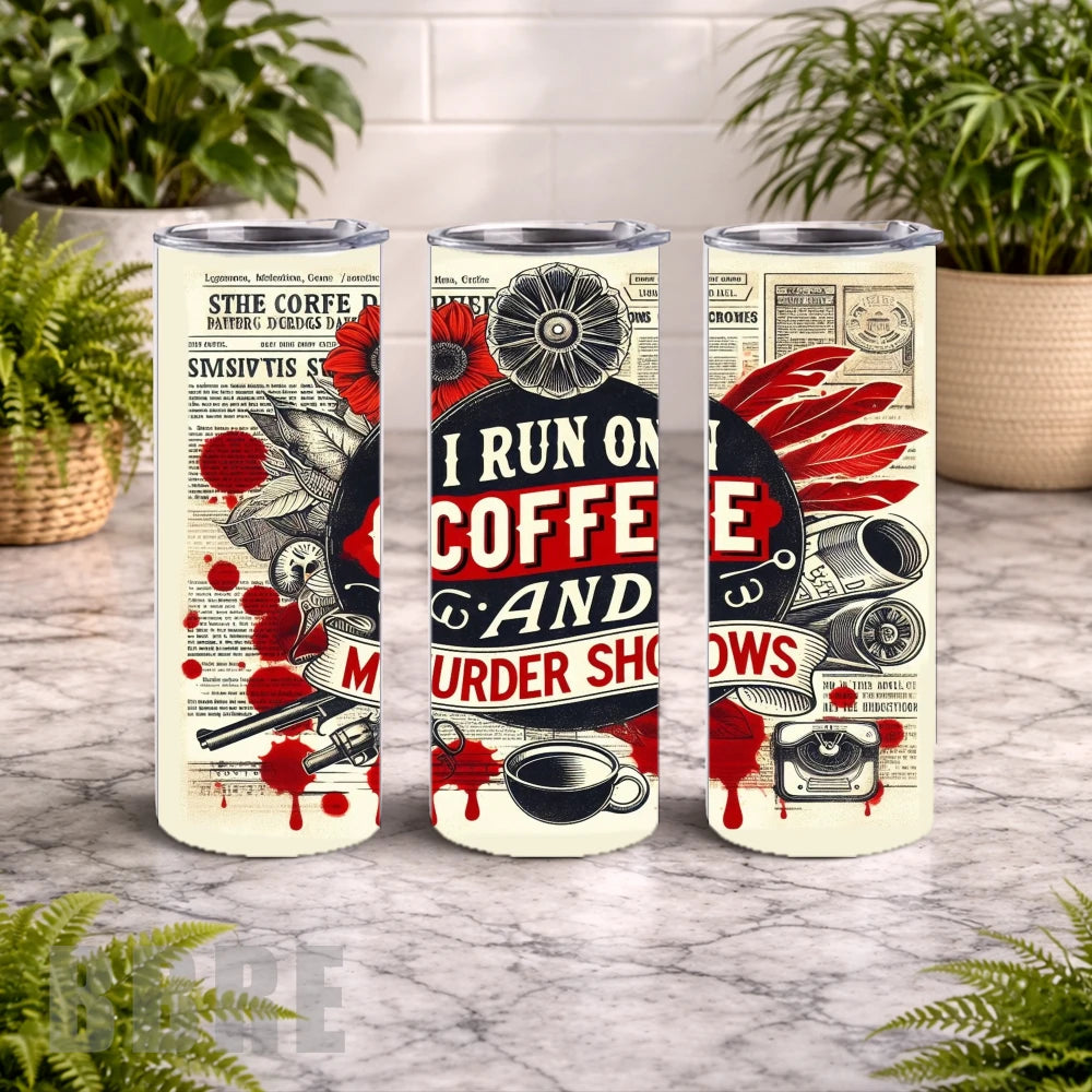 Coffee Murder 20 OZ Wrap Mockup