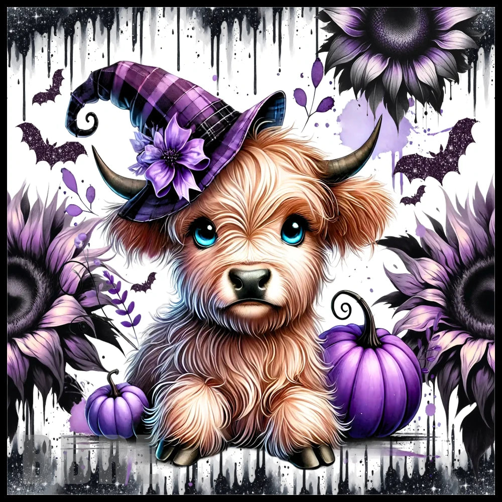 Halloween Highland Cow 20 OZ Sublimation Wrap