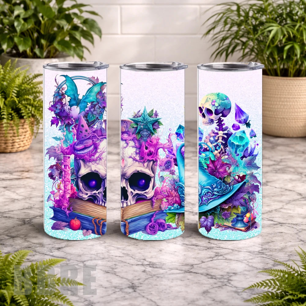 Mystical Skull 20 OZ Wrap Mockup