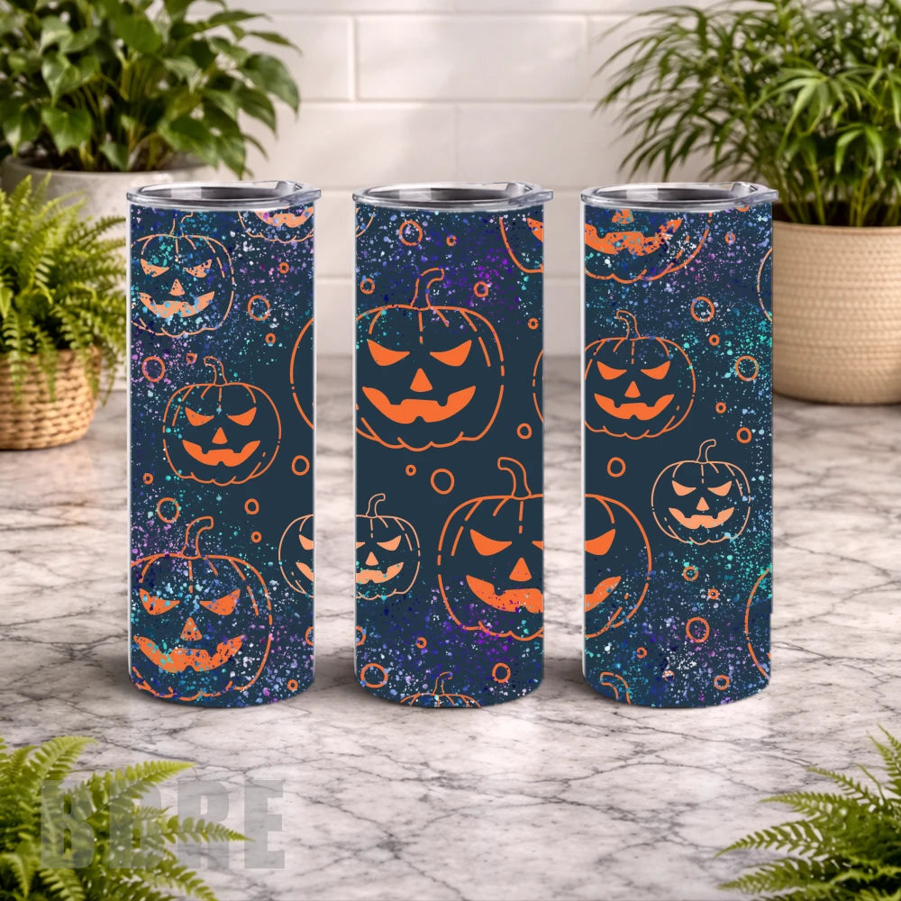 Spooky Pumpkin 20 OZ Wrap Mockup