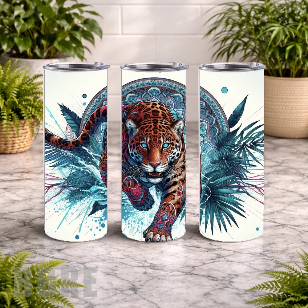 Leaping Jaguar 20 OZ Wrap Mockup