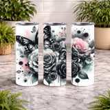 Butterfly Floral 20 OZ Wrap Mockup